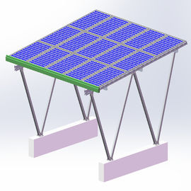 Ground Aluminum Solar Panel Mounting System Trapezoid Design Reducing Costs