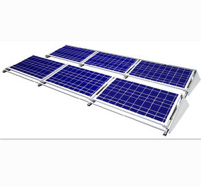 Highly Flexible Flat Roof Ground Mount Solar PV Mounting Systems Anodized Alumiunm
